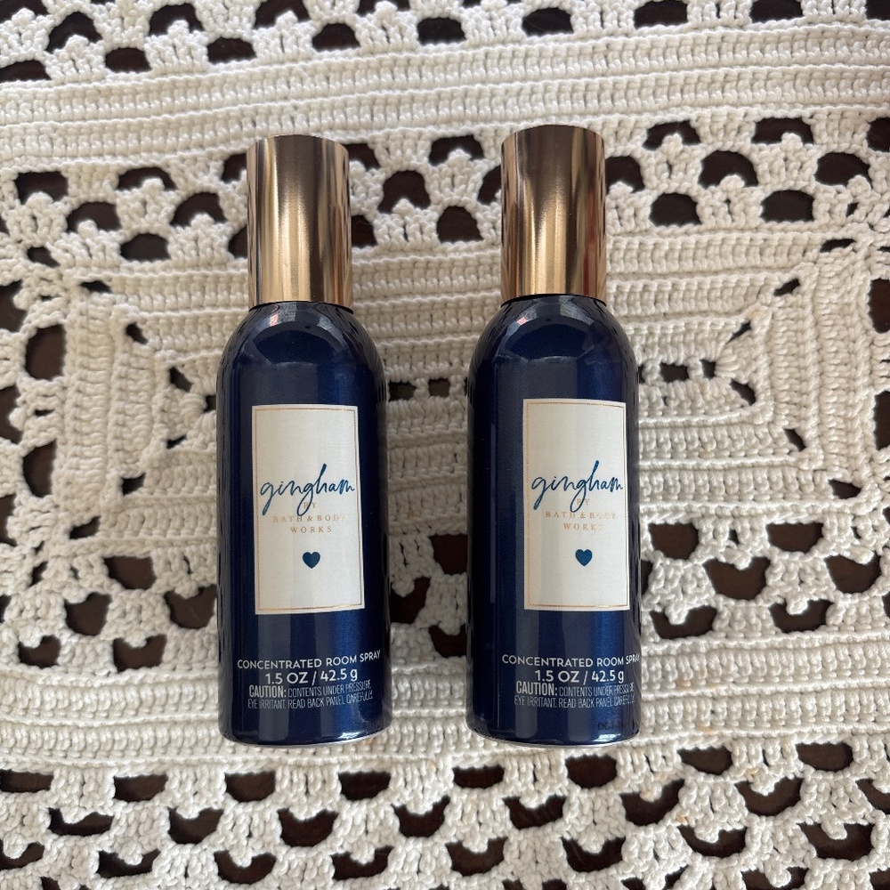 New Bath and Body Works Gingham (Set of 2)